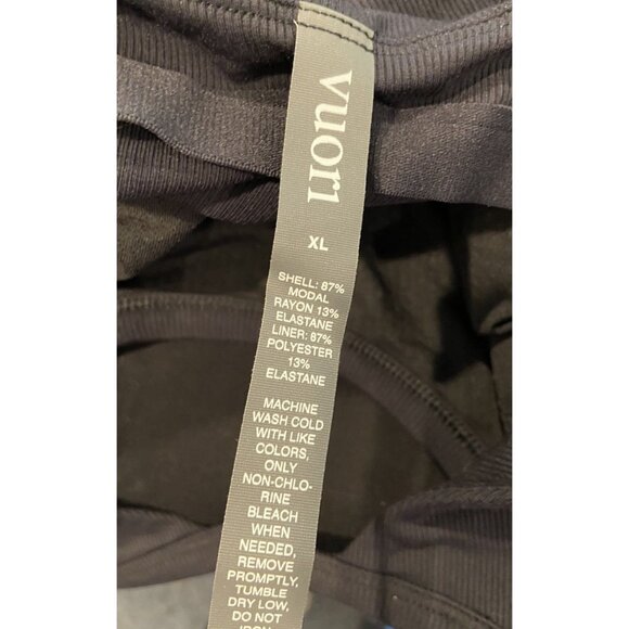 NWT Vuori Pose Bodysuit Short Sleeve Open Back Black Size XL New - Picture 4 of 4